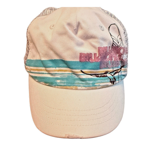 Billabong Surf Snap Back Mesh‎ Trucker Hat Summer Beach Boho Outdoor - Picture 1 of 6